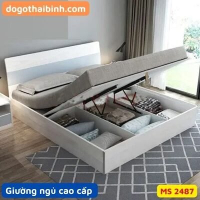 Giường ngủ cao cấp MS 2487 – Nội thất TPHCM giá tốt