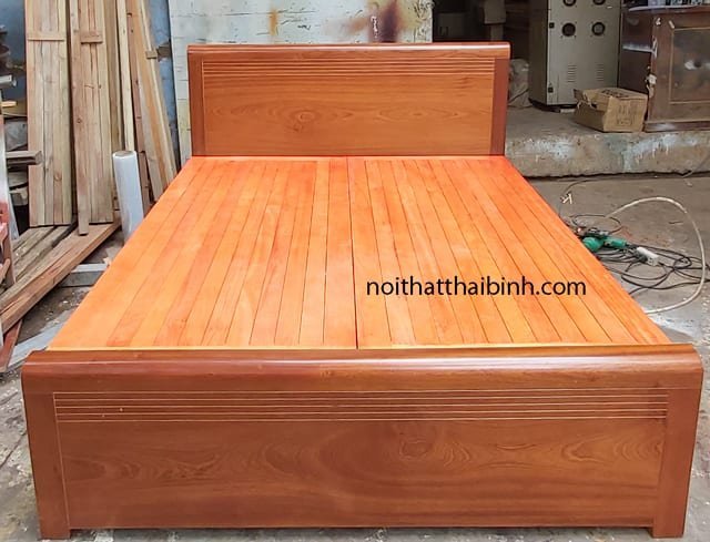 Giường gỗ tự nhiên cao cấp MS 9874 - Ảnh 5