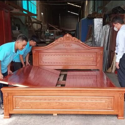 Giường ngủ gỗ tự nhiên bền bỉ