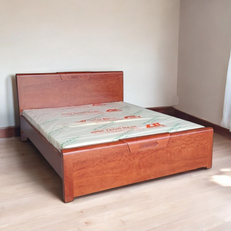 Giường ngủ làm từ gỗ tự nhiên MS 2787 - Ảnh 4