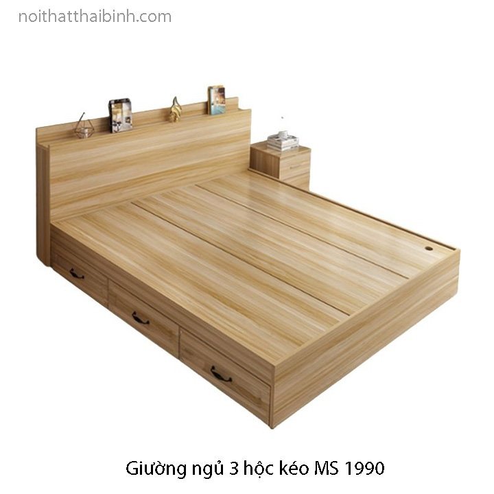 Giường ngủ 3 ngăn kéo MS 1990