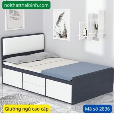 Giường ngủ hiện đại TPHCM MS 2836 - Giá tốt, Bảo hành 5 năm