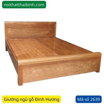 Giường ngủ gỗ Đinh Hương 1m6 MS 2639