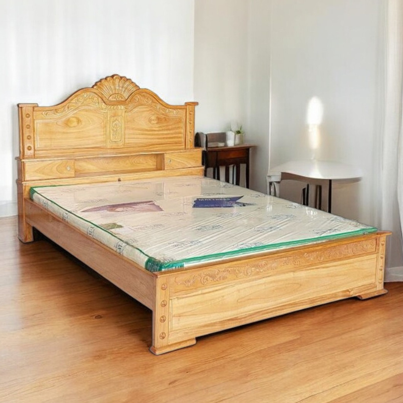 Giường gỗ gõ đỏ cao cấp MS 2929 - Ảnh 6