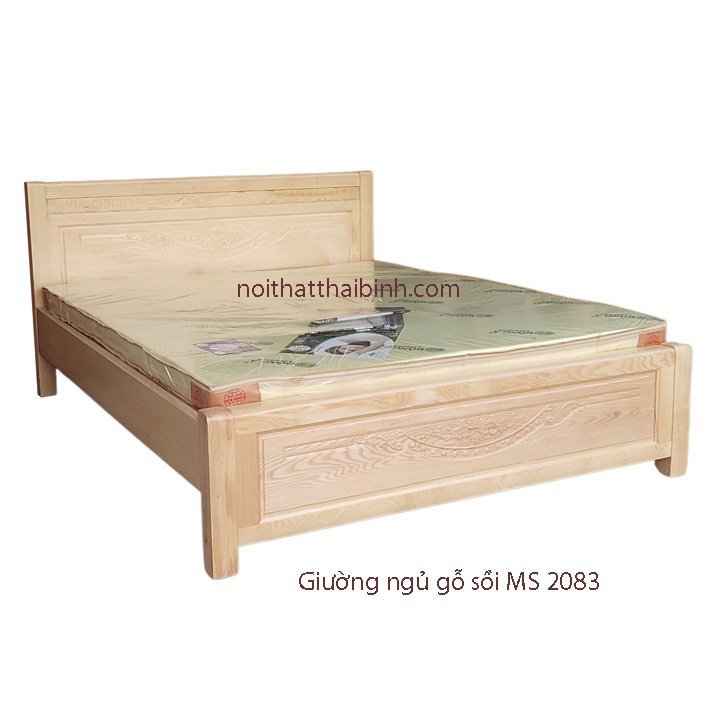 Giường gỗ sồi MS 2083