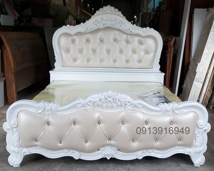 Giường ngủ tân cổ điển MS 1953 - Ảnh 3