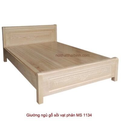 Giường ngủ gỗ tự nhiên vạt phản MS 1134 Giá bán = 9.000.000 đ
