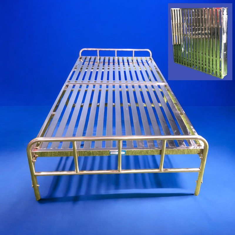 Giường xếp inox | Kích thước 1m2 MS 3479 - Ảnh 2